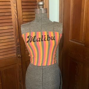 Tube top sleeveless colorful